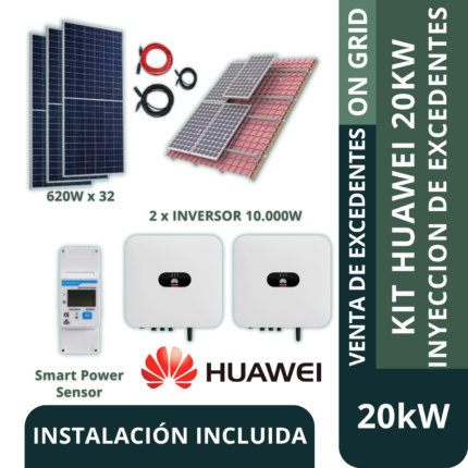 Kit Huawei on grid 20kw