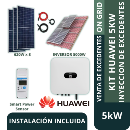 Kit huawei on grid 5kw