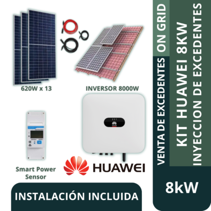 Kit huawei on grid 8kw