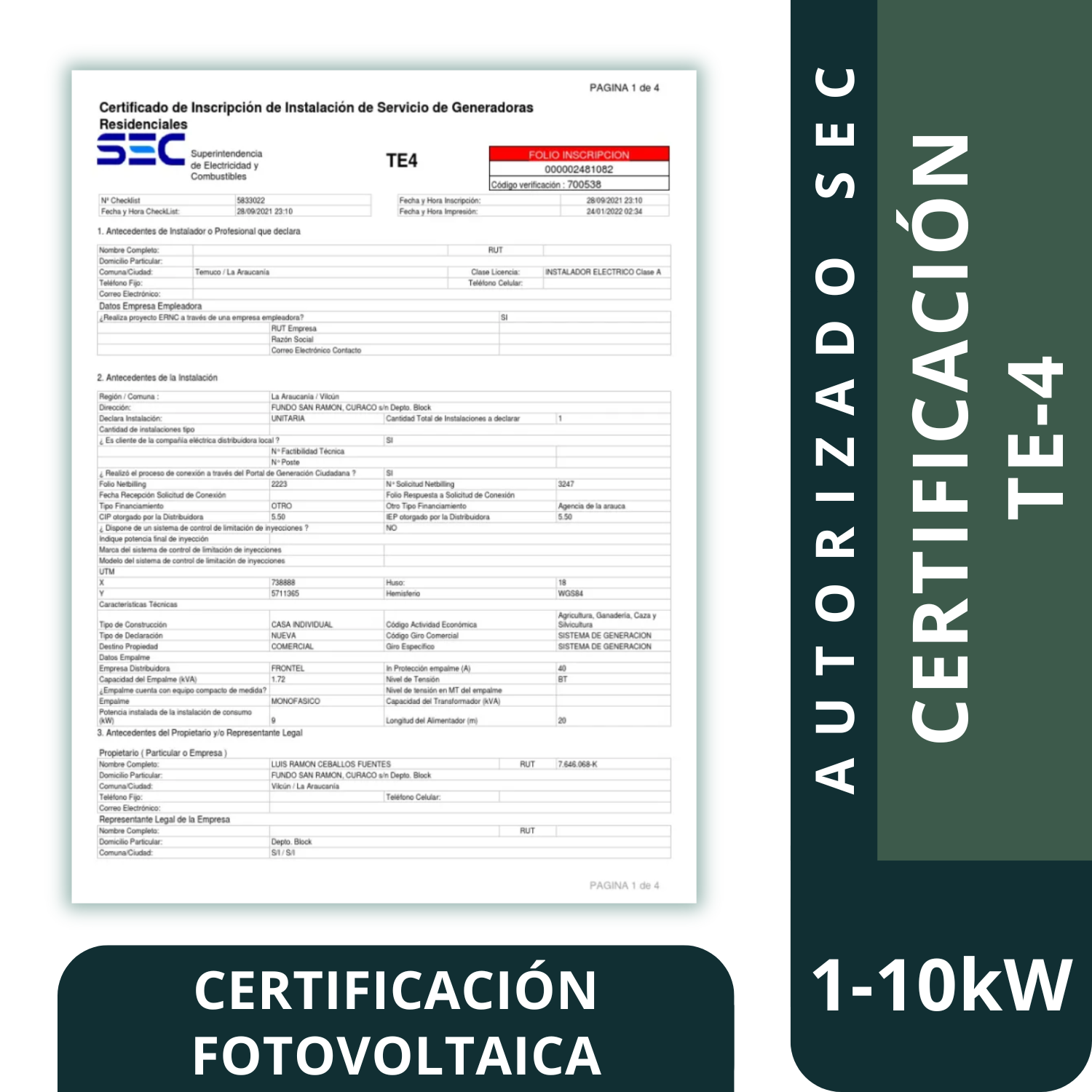 Certificación-TE4 Certificación TE4